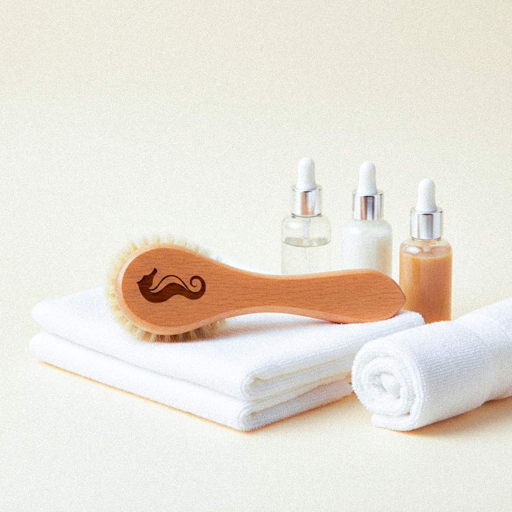 At Kılı Yüz Fırçası Beyaz Kıl | Hassas Ciltler İçin Nazik Temizleme