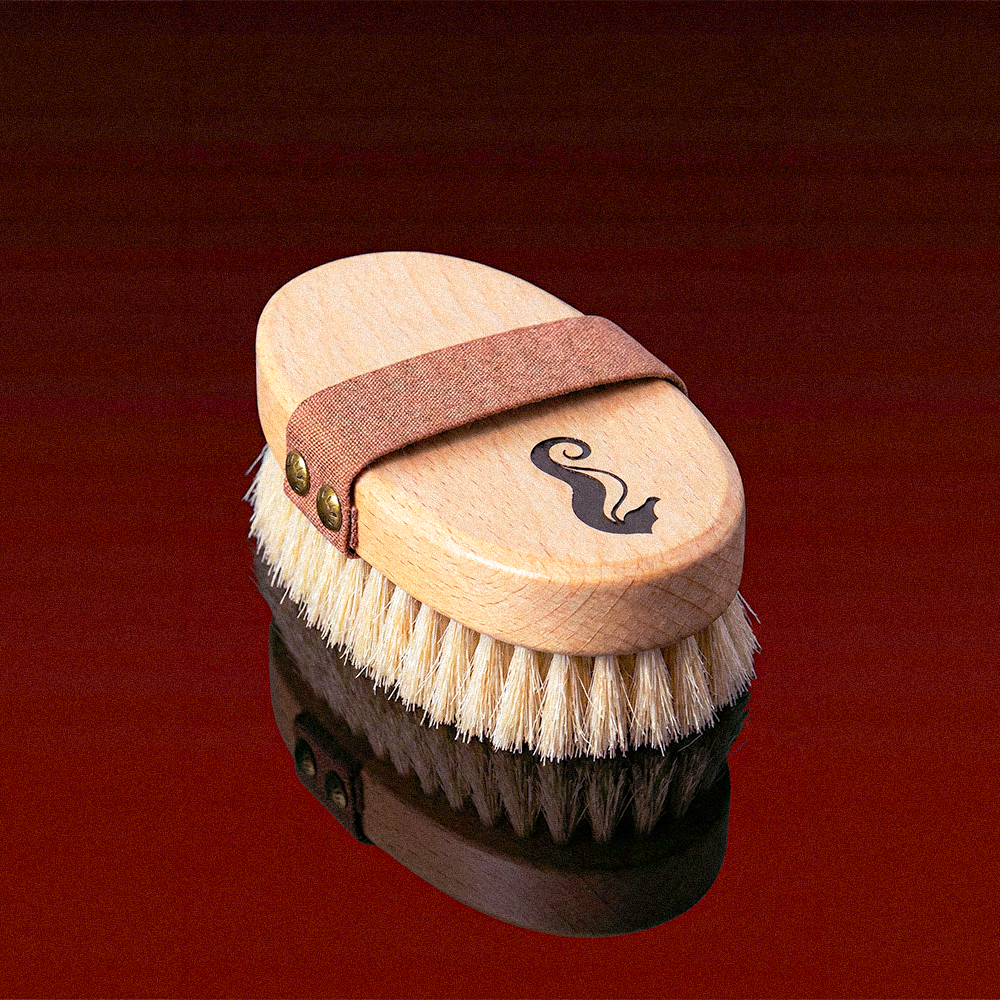 Selülit Fırçası Beyaz Kıl | Hassas Ciltler İçin Kuru Fırçalama