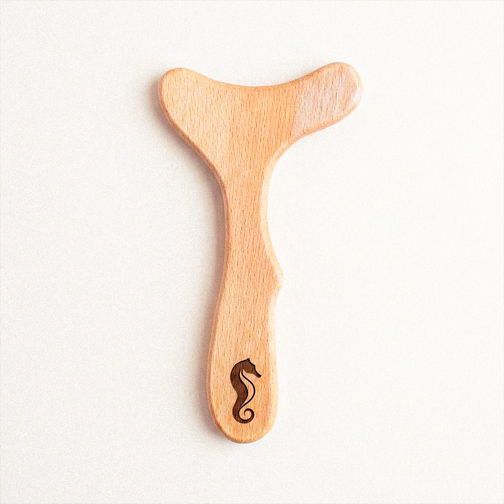 Uçsuz Ahşap Masaj Aleti | Lenf Drenajı ve Kas Gevşetme