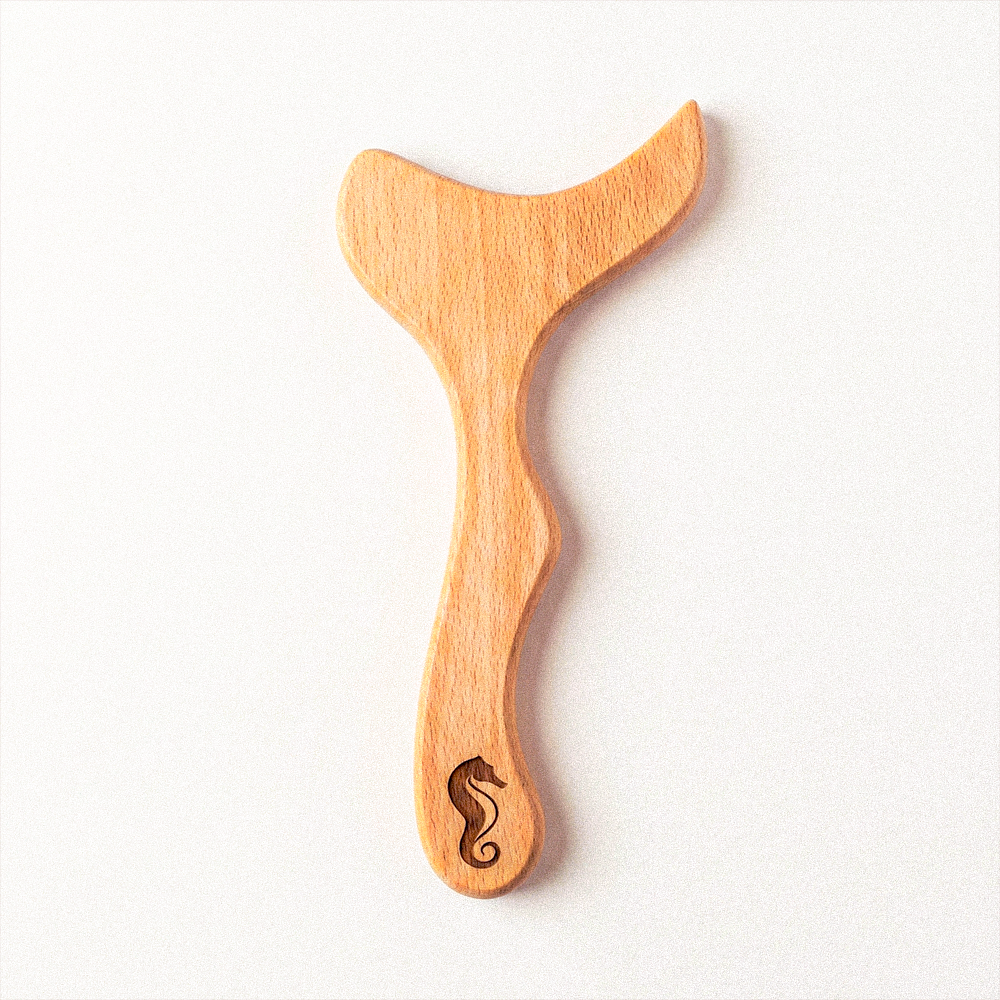 Klasik Y Şekli Ahşap Masaj Aleti | Lenf Drenajı ve Cilt Sıkılaştırma